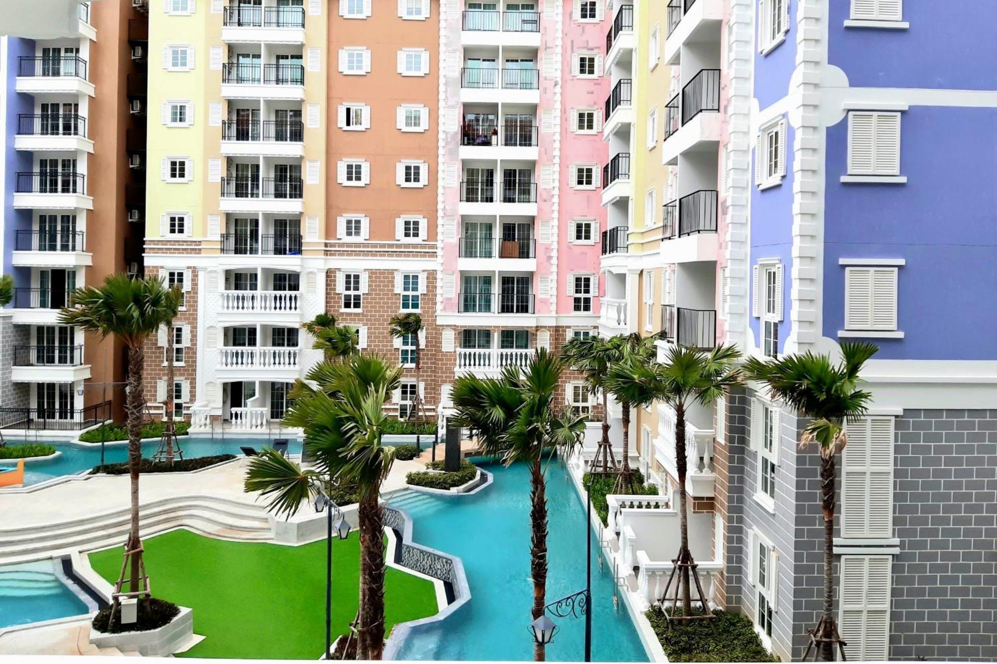 Appartamento Seven Seas Cote D'Azur Jomtien Pattaya Amazing Pool Na Chom Thian Esterno foto